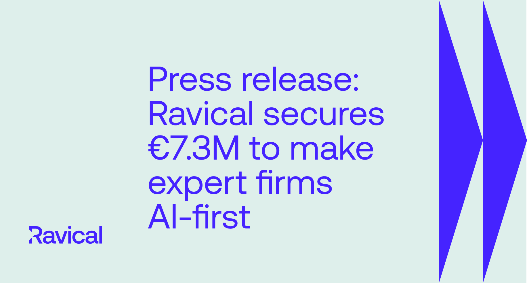 Ravical Secures €7.3M to make Expert Firms AI-First 